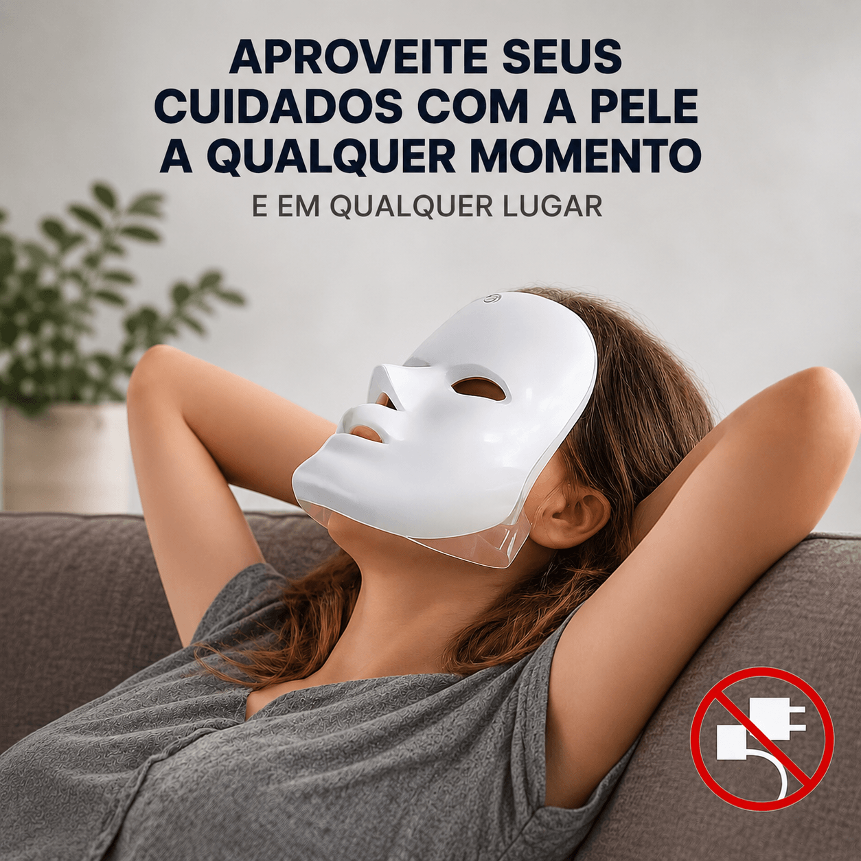 Máscara de LED 7 em 1 — Terapia de Luz Facial
